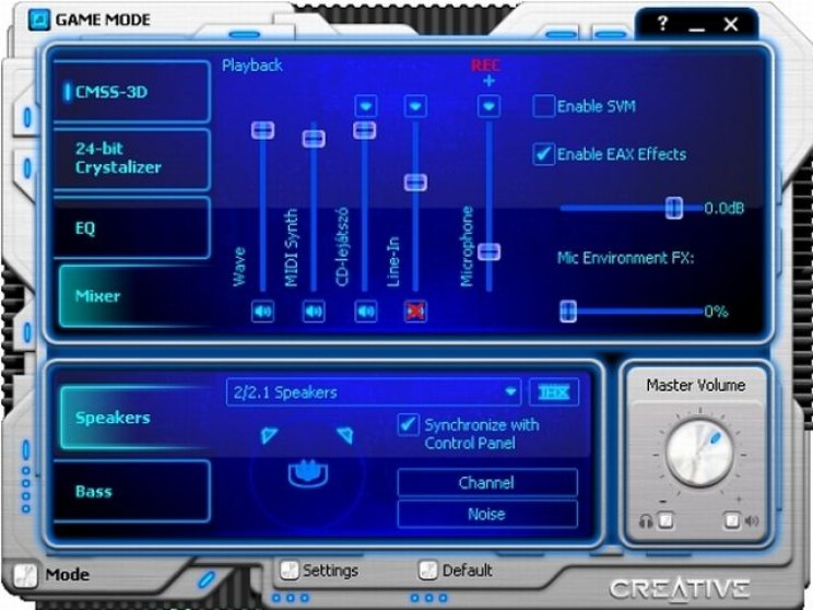 SoundBlaster kártyák tesztje - 2. kép