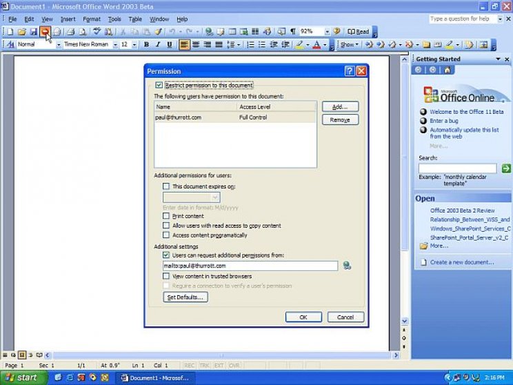 Microsoft Office 2003 Professional - 6. kép