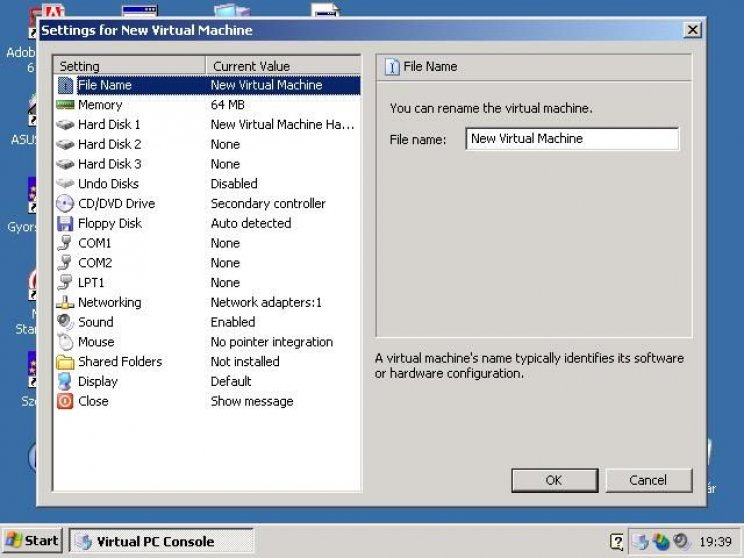 MS Virtual PC 2004 - 6. kép