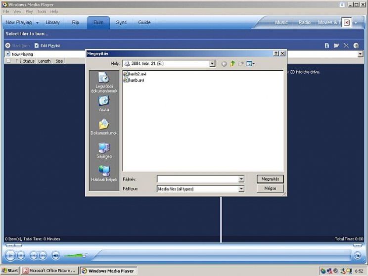 Windows Media Player 10 - 4. kép