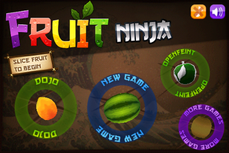 Fruit Ninja - Nindzsááá (iOS) - 1. kép