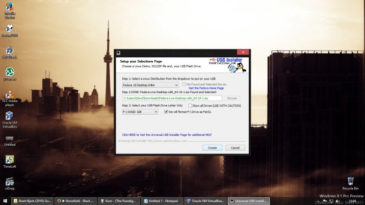 Linux (Fedora 19) telepítése Windows mellé - 1. kép