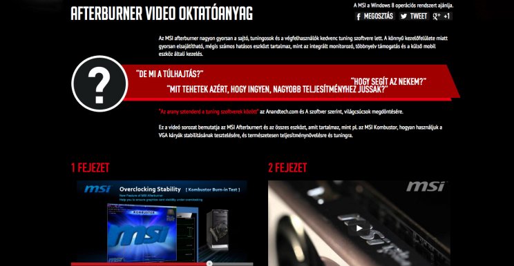 MSI Afterburner: több, mint egy segédprogram - 2. kép