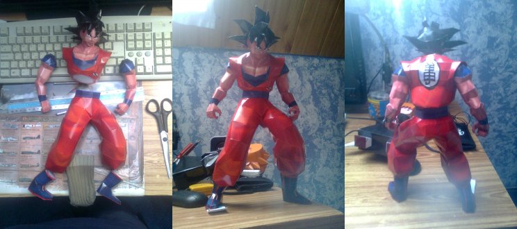 Papercraft, avagy másik Goku - 2. kép