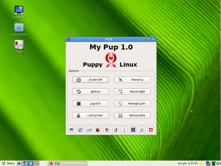 Precise Puppy, Gnome 2.32.1 desktop - 7. kép