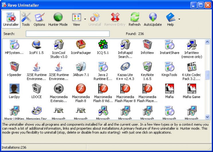 Revo Uninstaller - 1. kép