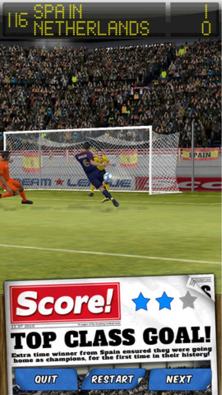Score! Classic Goals - Csavard be, mint Beckham (iOS) - 3. kép