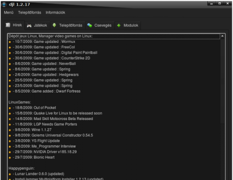 Univerzális játékletöltő az Ubuntu rendszeren - 2. kép