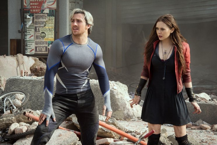 Higanyszál (Aaron Taylor-Johnson) és Skarlát Boszorkány (Elizabeth Olsen) olyan, mintha az X-Menből lépett volna elő