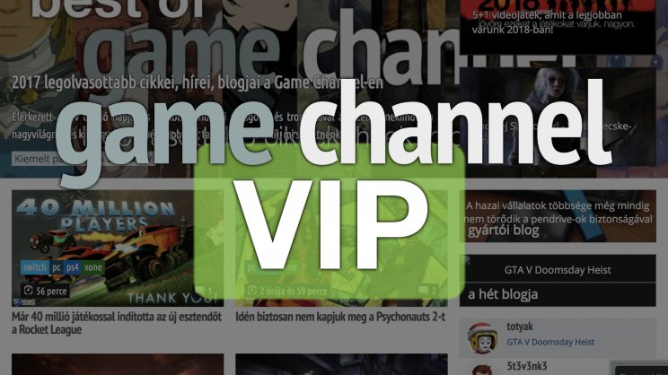 Jön a Game Channel VIP, rengeteg extra előnnyel. A logó persze nem ez lesz. :D