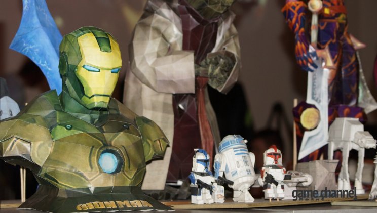 zolika1994 Papercraft kiállítása már a Game Channel stand elmaradhatatlan része