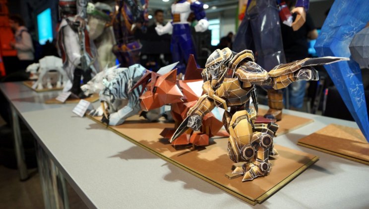 zolika1994 papercraft kiállítása a GC stand egyik legsikeresebb eleme volt!