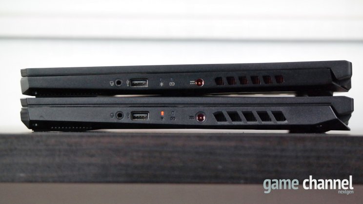 Az Acer Nitro 5 és Nitro 7 is ugyanazokkal a csatlakozókkal rendelkezik