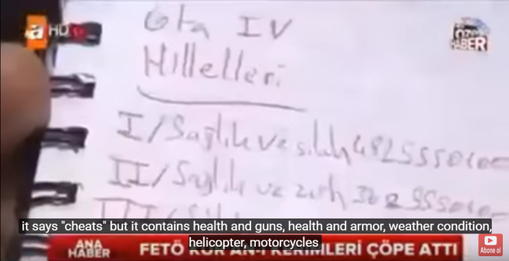 A GTA IV cheat kódjai is hozzájárultak a török puccskísérlethez? - 2. kép