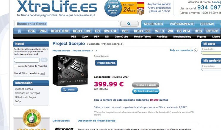A vártnál is olcsóbb lehet a Project Scorpio? - 2. kép
