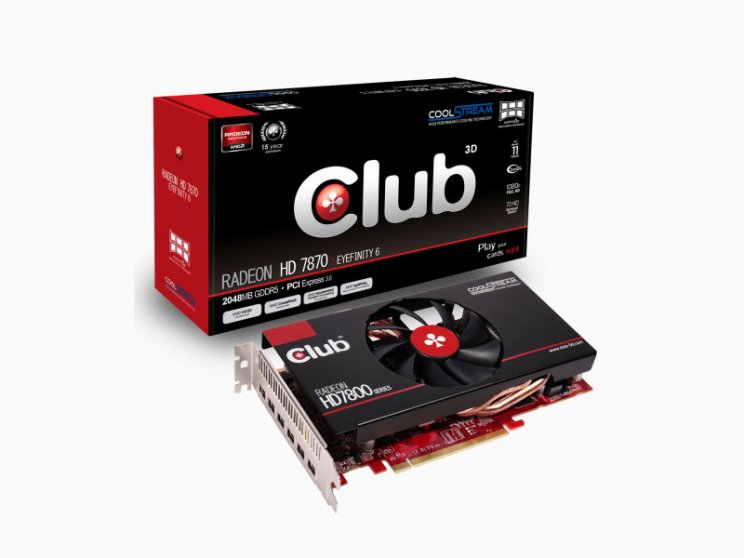 A Club 3D bejelentette új HD 7870 Eyefinity 6 videokártyáját - 2. kép