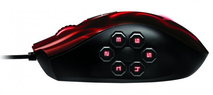 A Razer bemutatta új Naga Hex Wraith Red egerét - 2. kép