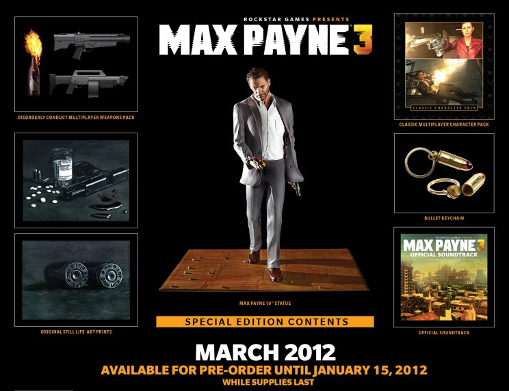 A Rockstar lerántotta a leplet a Max Payne 3 Special Edition-ről! - 2. kép