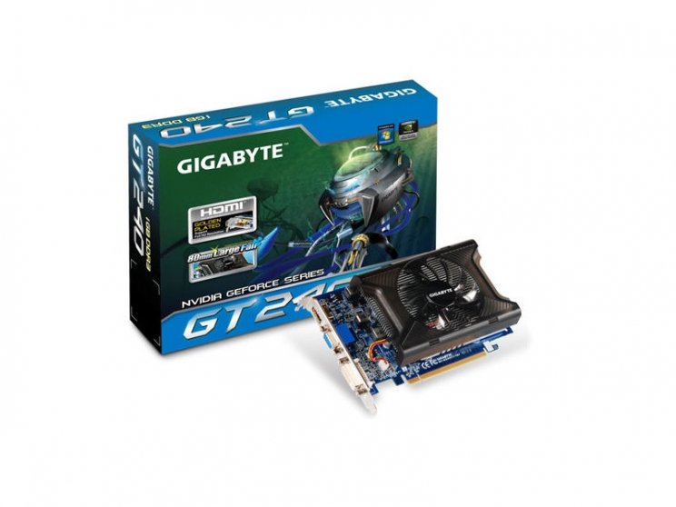 A Gigabyte is bemutatta új GT 240-es videokártyáit - 2. kép