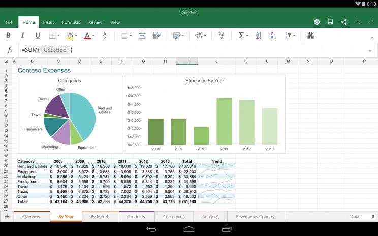 Androidos táblagépekre is elérhető a Microsoft Office - 2. kép