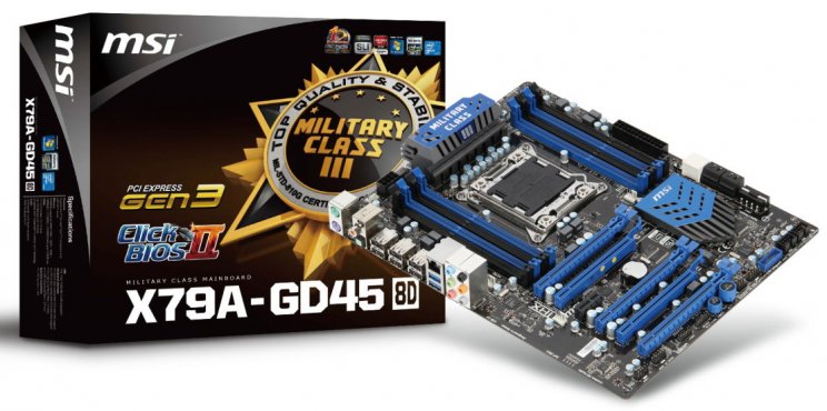 Az MSI bejelentette új X79A-GD45 8D alaplapját - 2. kép