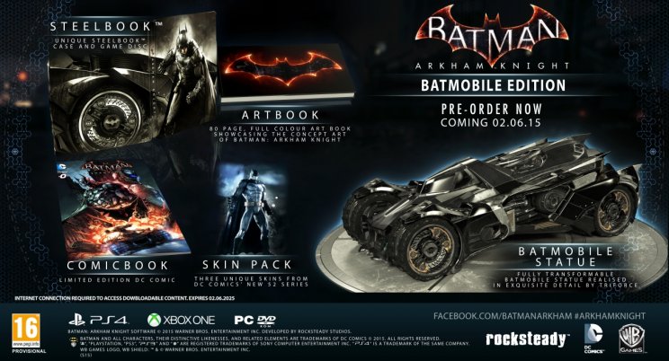 Az utolsó pillanatban törölték a Batman: Arkham Knight Batmobile Edition-t! - 2. kép