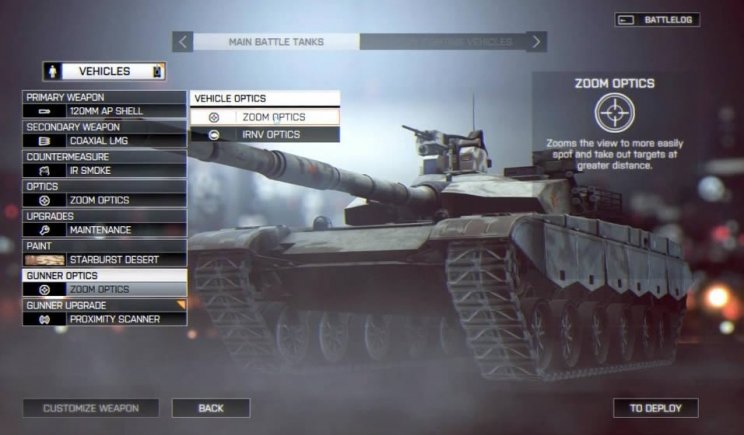 Battlefield 4: Képeken a harcjárművek személyre szabhatósága - 4. kép