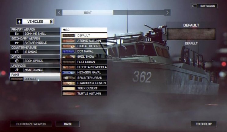 Battlefield 4: Képeken a harcjárművek személyre szabhatósága - 7. kép