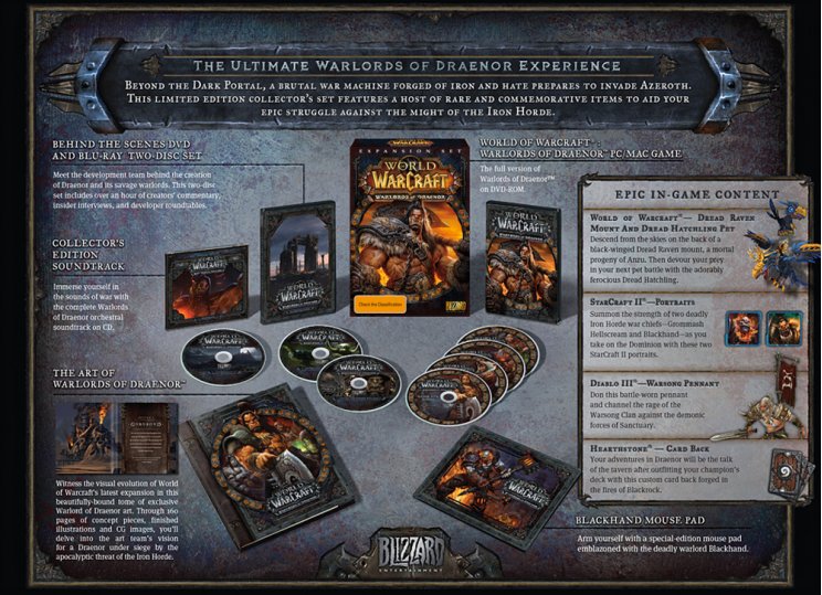 Bejelentették World of Warcraft: Warlords of Draenor gyűjtői kiadását - 2. kép