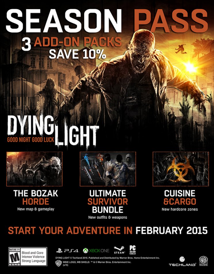 Bejelentve a Dying Light Season Pass - 2. kép