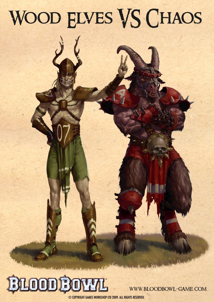 Blood Bowl: Wood elfek, káoszlények, amerikai foci - 11. kép