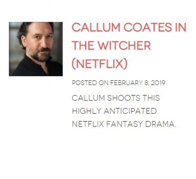 Callum Coates is szerepet kapott a The Witcher-sorozatban - 2. kép