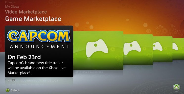 Capcom: Február 23.-án leleplezik az új játékukat az Xbox LIVE-on - 2. kép