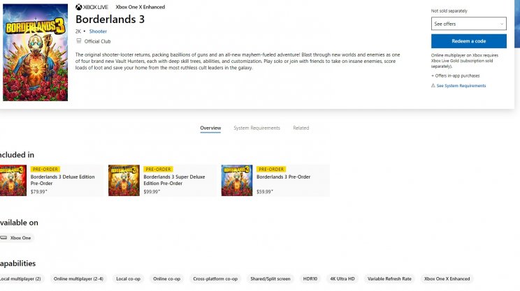 Cross-play lehetőséggel jön a Borderlands 3? - 2. kép