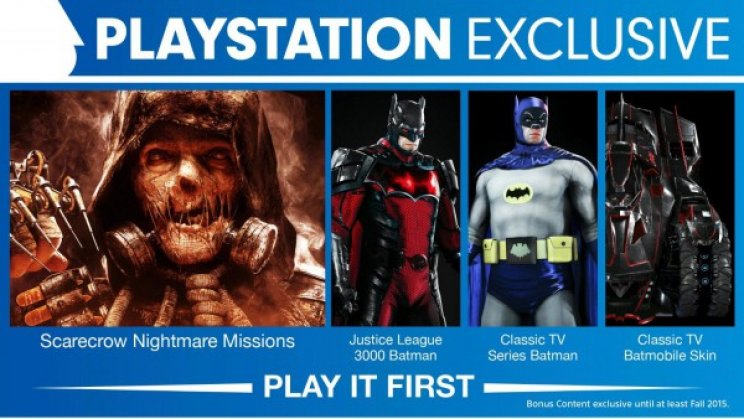 Csak átmenetileg lesznek exkluzívok a Batman: Arkham Knight PS4-es tartalmai - 2. kép