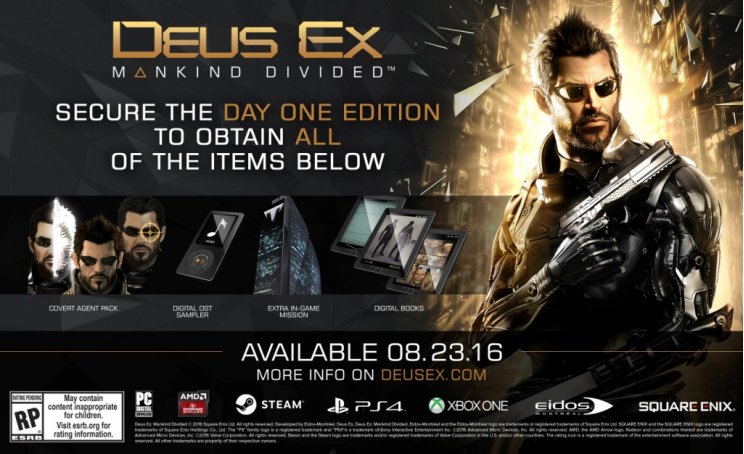 Deus Ex: Mankind Divided - íme a gyűjtői kiadások és egy friss trailer - 2. kép