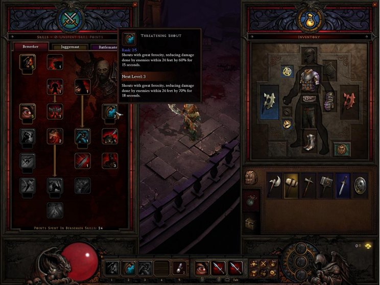 Diablo III: Terítéken a kezelőfelület - 4. kép
