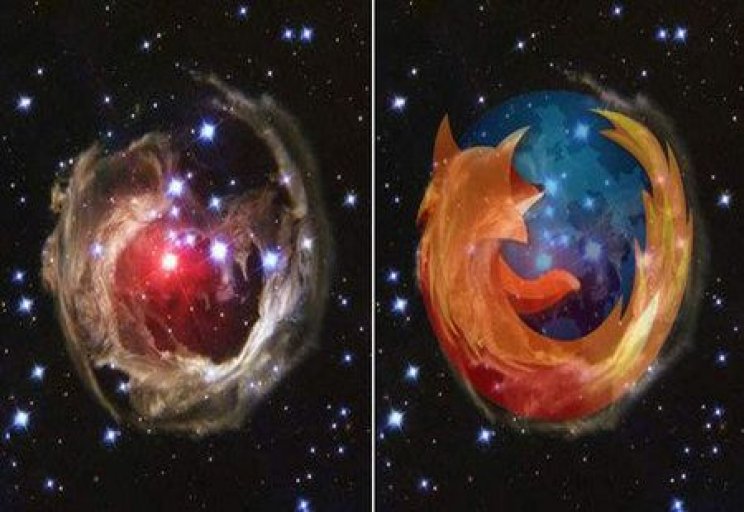 Égi jel - Firefox logo az űrből - 2. kép