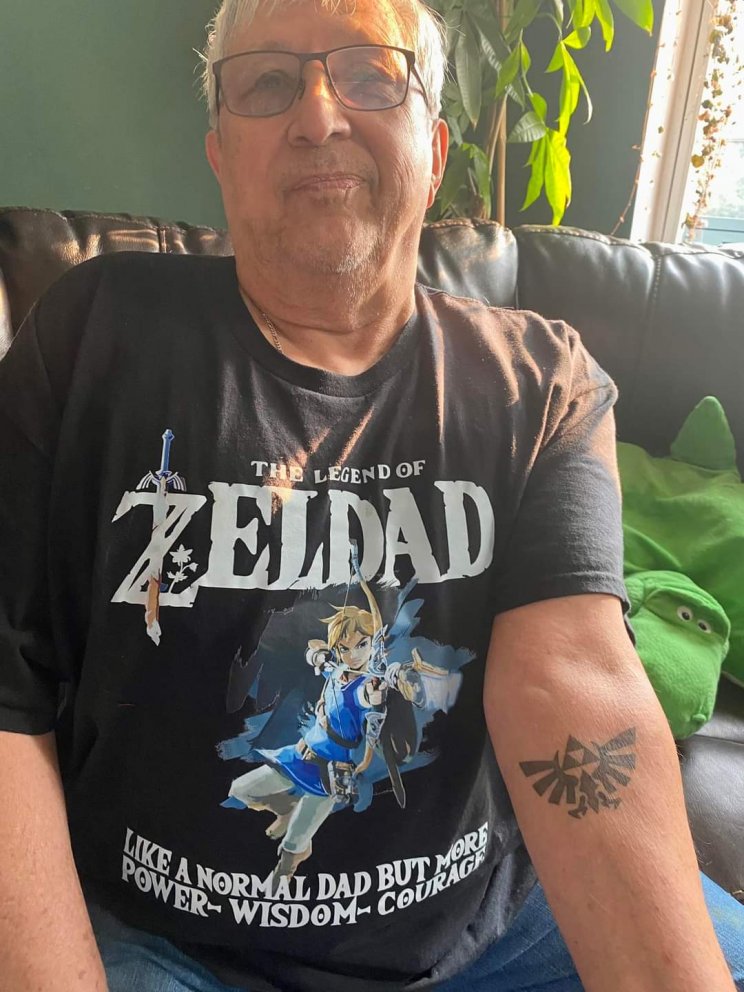 Egy gamer nagyapa első tetoválása a The Legend of Zelda előtt tiszteleg - 2. kép