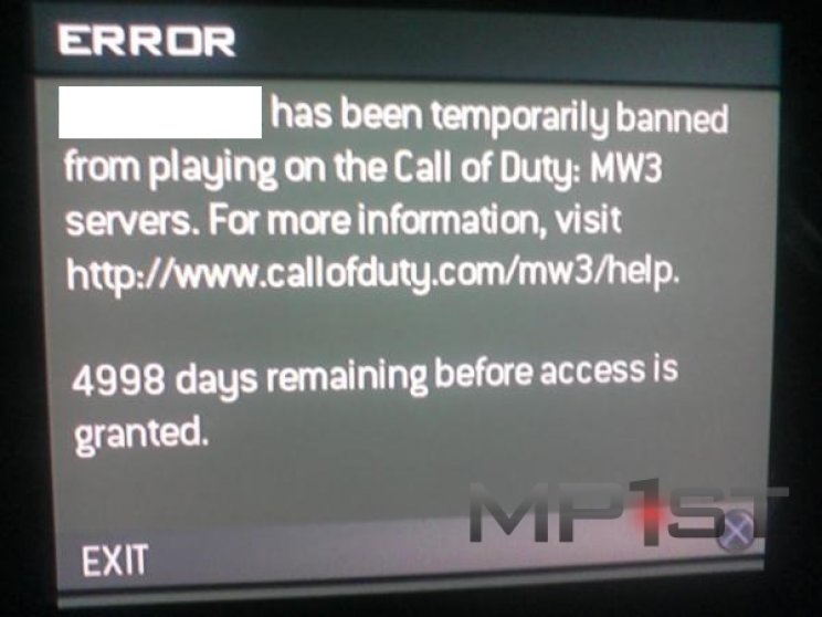 Egy Modern Warfare 3 bannolás akár 5000 napig is tarthat - 2. kép
