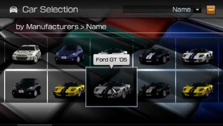 Gran Turismo PSP: Fókuszban az interfész - 3. kép