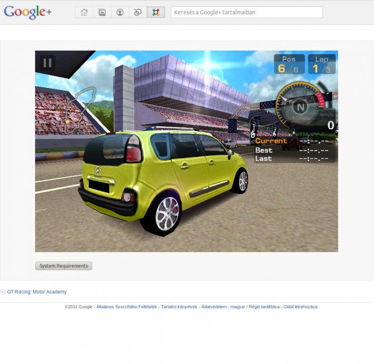GT Racing: Motor Academy: Google+-on a Gameloft játéka - 2. kép
