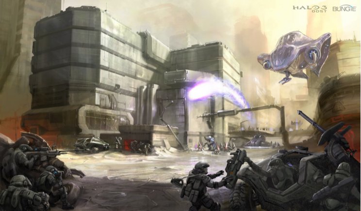 Halo 3: ODST: Koncepciós rajzok - 3. kép