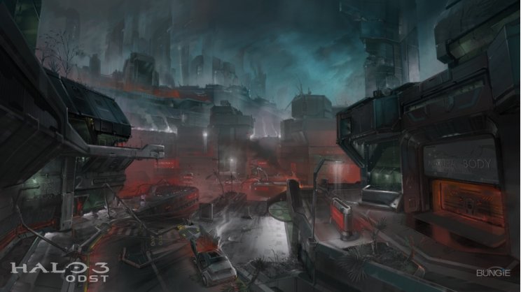 Halo 3: ODST: Koncepciós rajzok - 7. kép