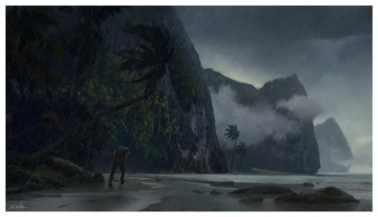 Hangulatos Uncharted 4: A Thief's End koncepciós rajz érkezett - 2. kép