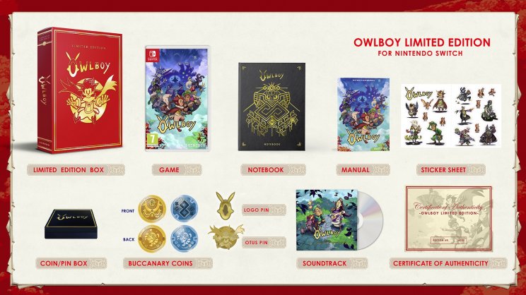Ilyen csinos dobozos kiadást kap PS4-en és Nintendo Switch-en az Owlboy - 2. kép