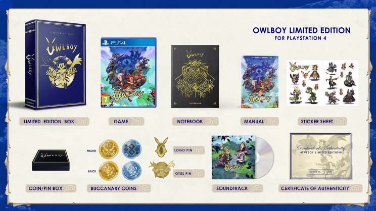 Ilyen csinos dobozos kiadást kap PS4-en és Nintendo Switch-en az Owlboy - 3. kép