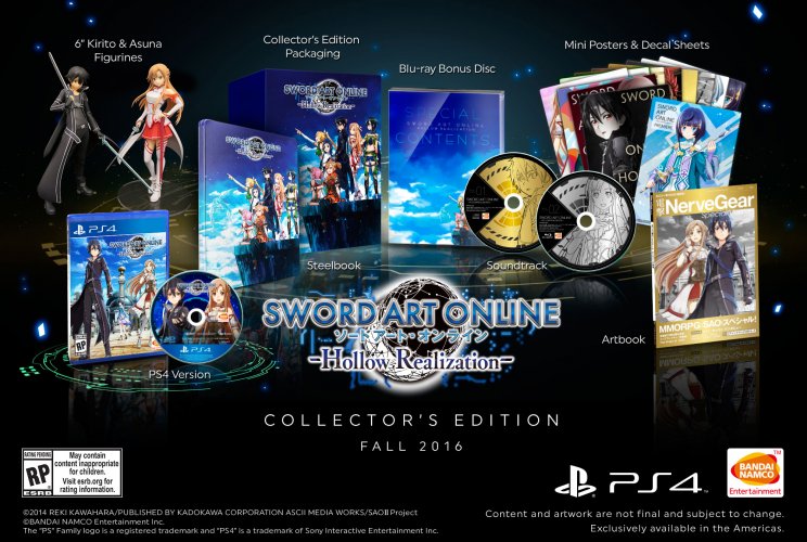 Ilyen csinos lesz a Sword Art Online: Hollow Realization gyűjtői kiadása - 2. kép