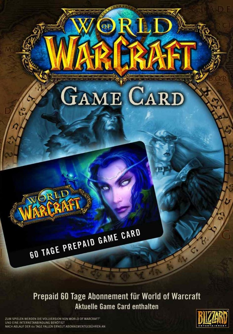 Ha még nem láttad volna, így néz ki egy WoW Prepaid Card.