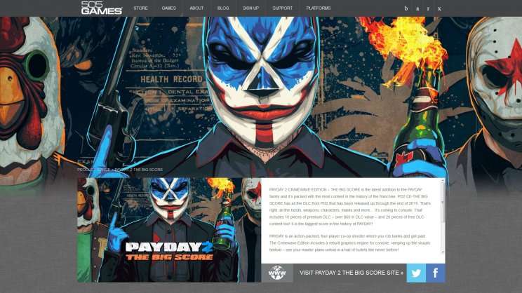 Jön a Payday 2: Crimewave Edition - The Big Score - 2. kép